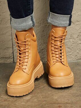 NWT East Lion Corp Platform Combat Boots